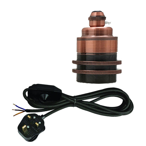 2m, 4m, 4,5m stoffen flexkabel plug-in hanglampkit~2177