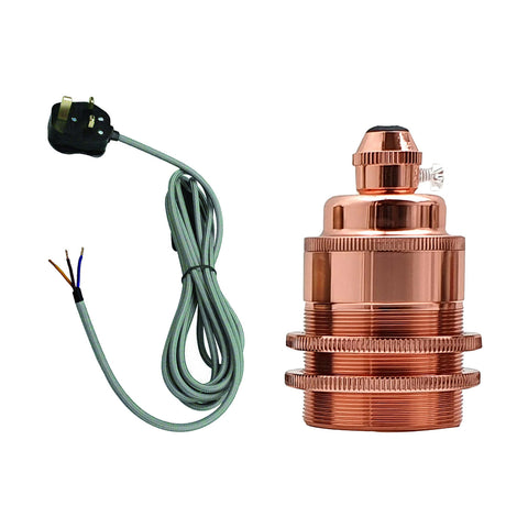 2m, 4m, 4,5m stoffen flexkabel plug-in hanglampkit~2177