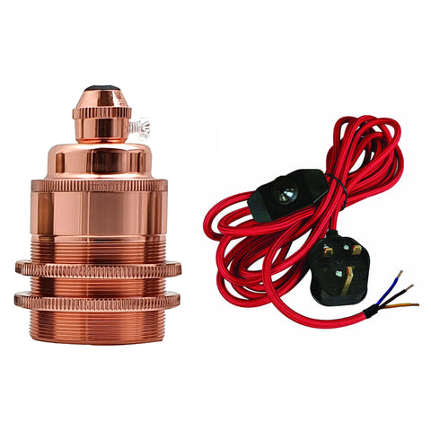 2m, 4m, 4,5m stoffen flexkabel plug-in hanglampkit~2177