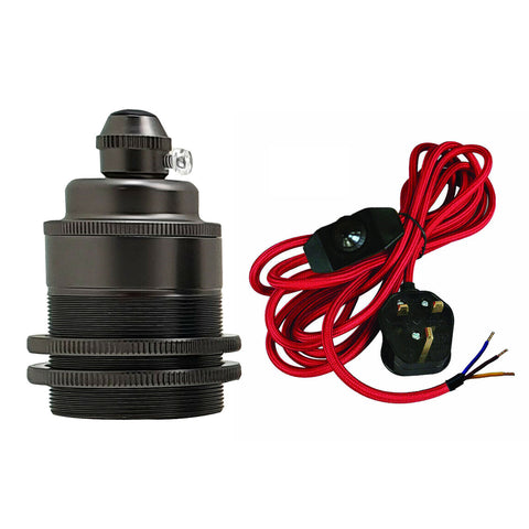 2m, 4m, 4,5m stoffen flexkabel plug-in hanglampkit~2177