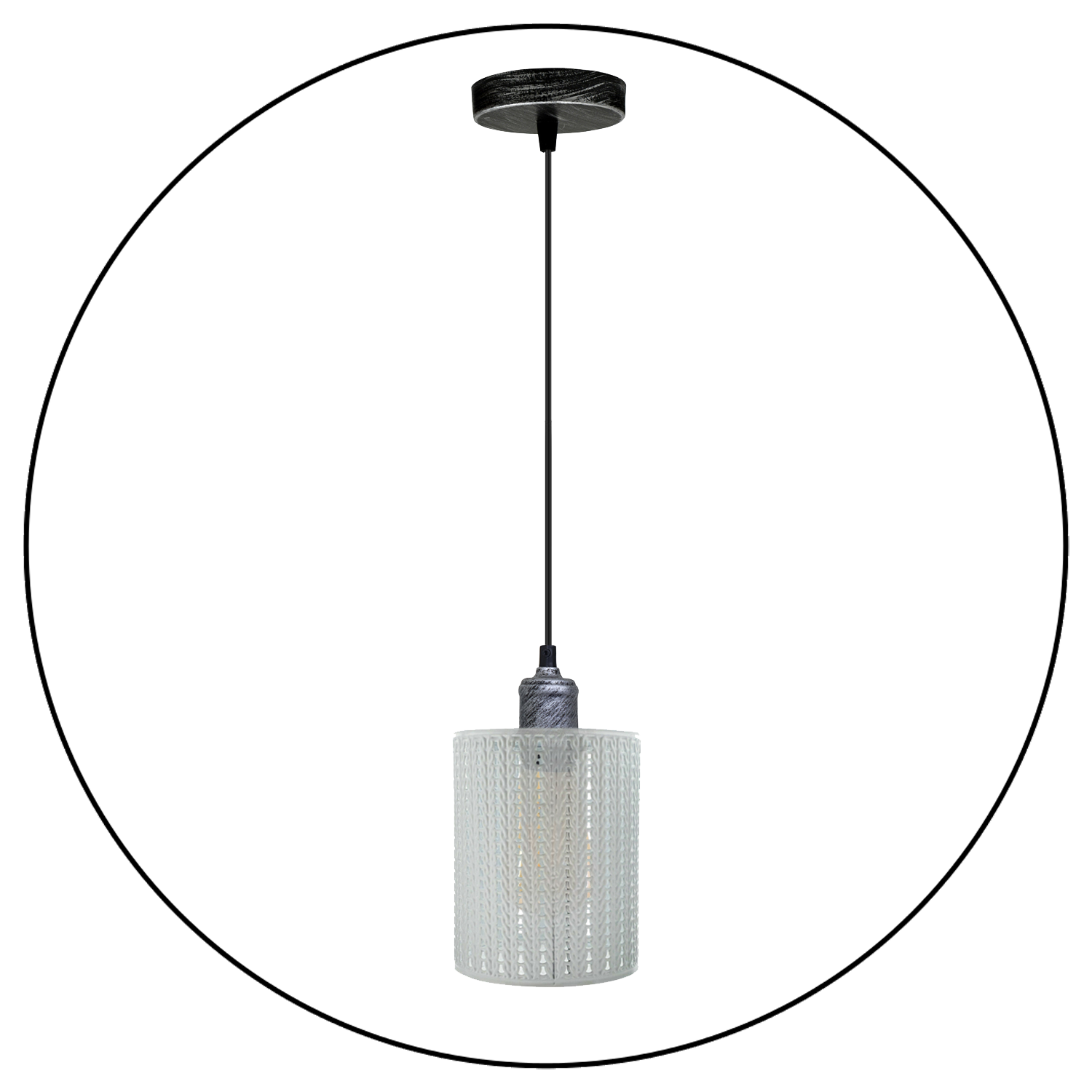 Vintage Industrial Metal Ceiling Pendant Pattern Shade Hanging Modern Retro Light~3440 - LEDSone UK Ltd