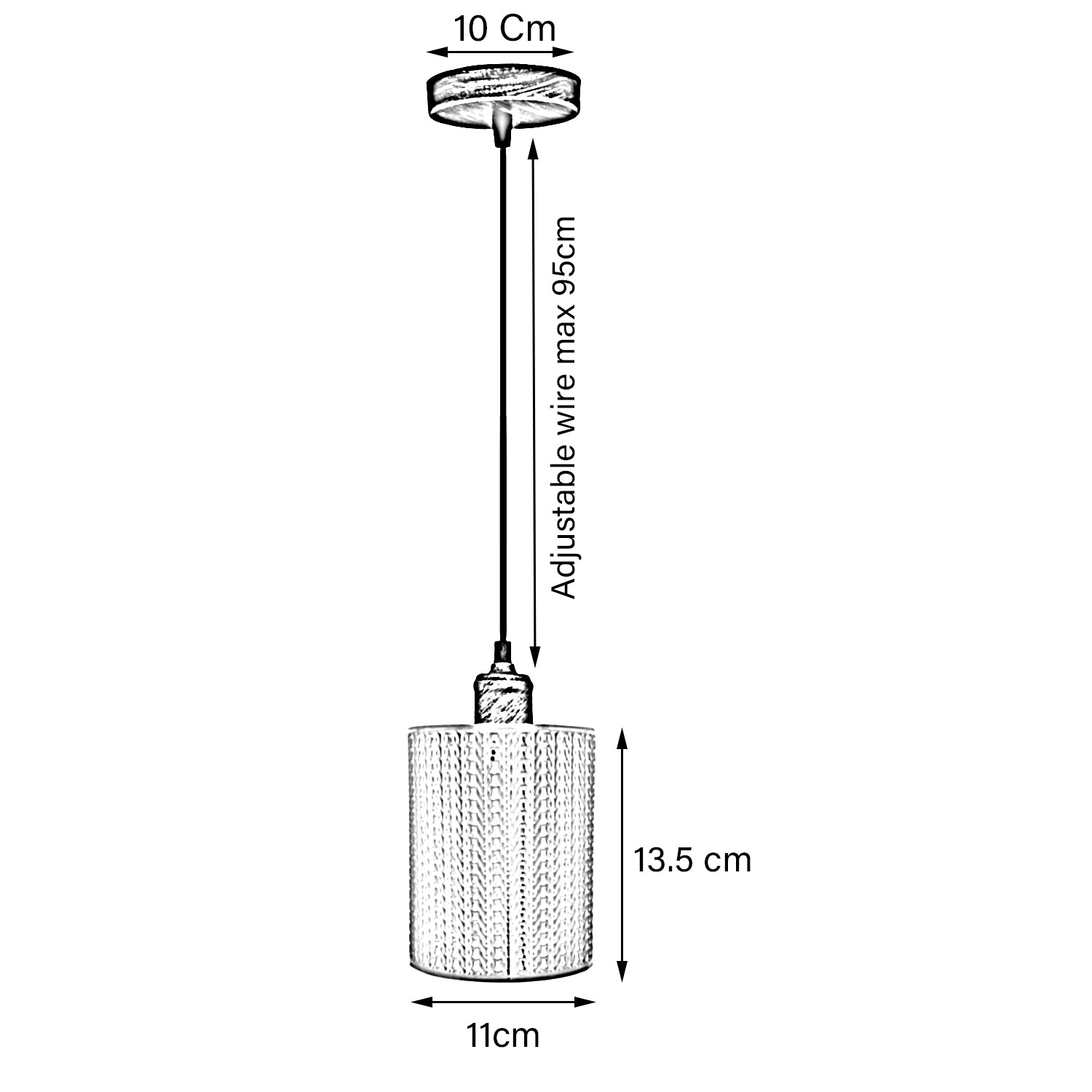 Vintage Industrial Metal Ceiling Pendant Pattern Shade Hanging Modern Retro Light~3440 - LEDSone UK Ltd