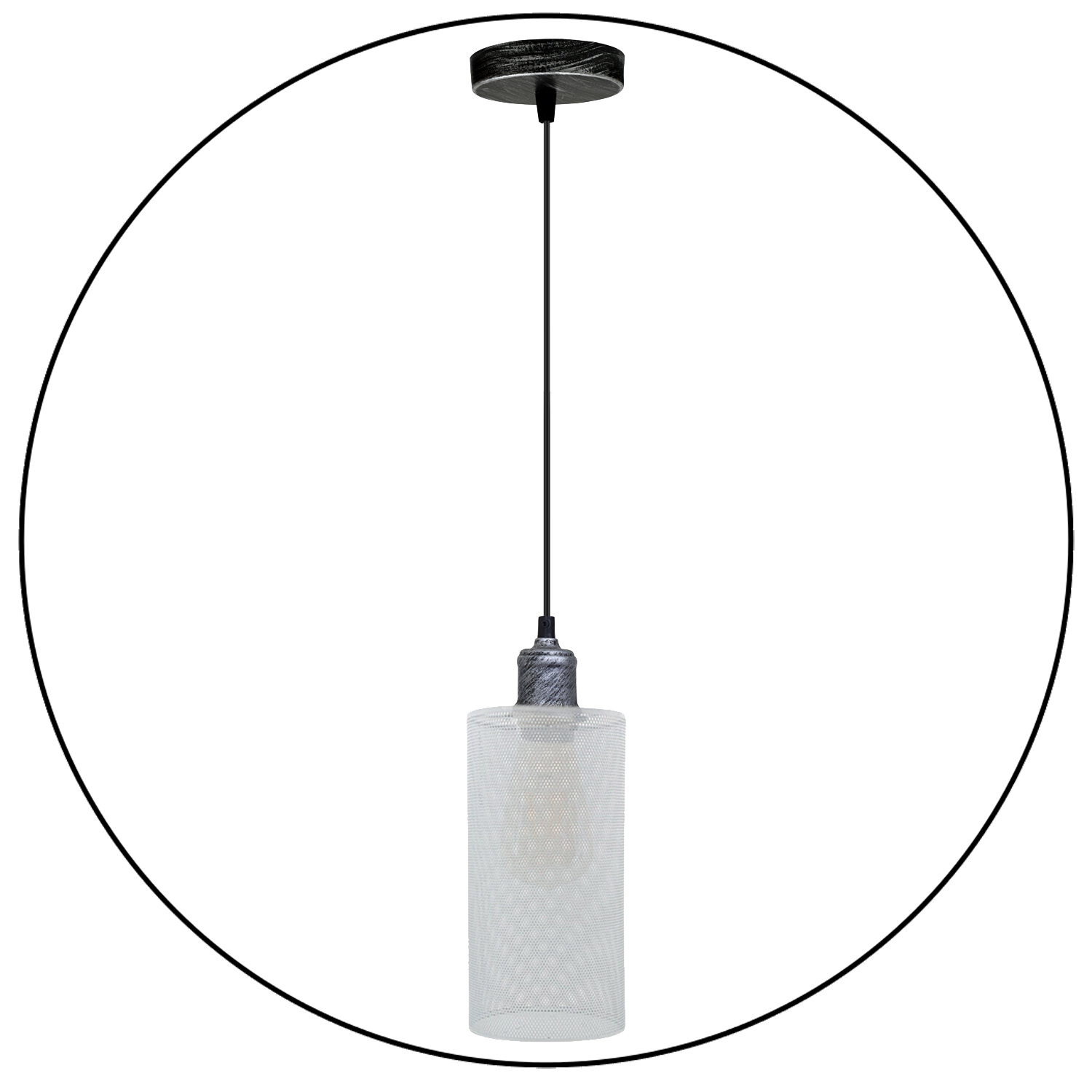 Industrial Hanging Pattern White Lamp shade Wedding Decoration Metal Lanterns~3443 - LEDSone UK Ltd