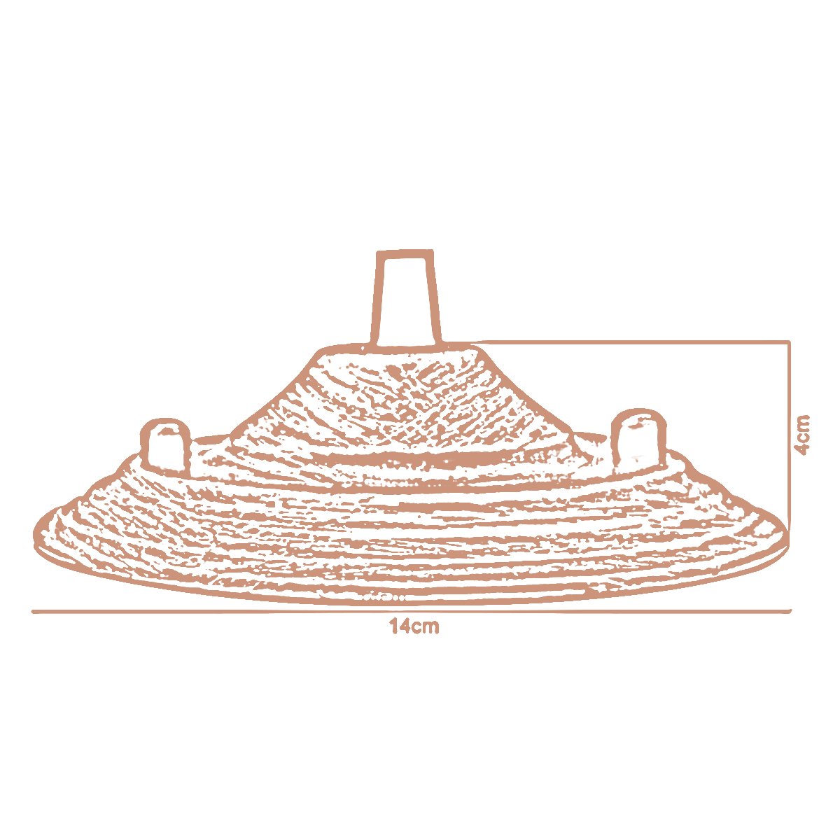  Metal Front Fitting Ceiling Rose