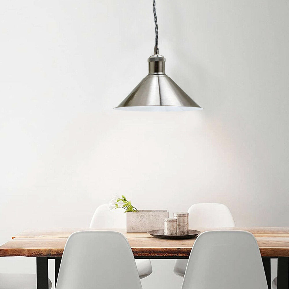 Metal Ceiling Vintage Loft Style Lampshade Lamp Pendant Holder With Shade~3610 - LEDSone UK Ltd