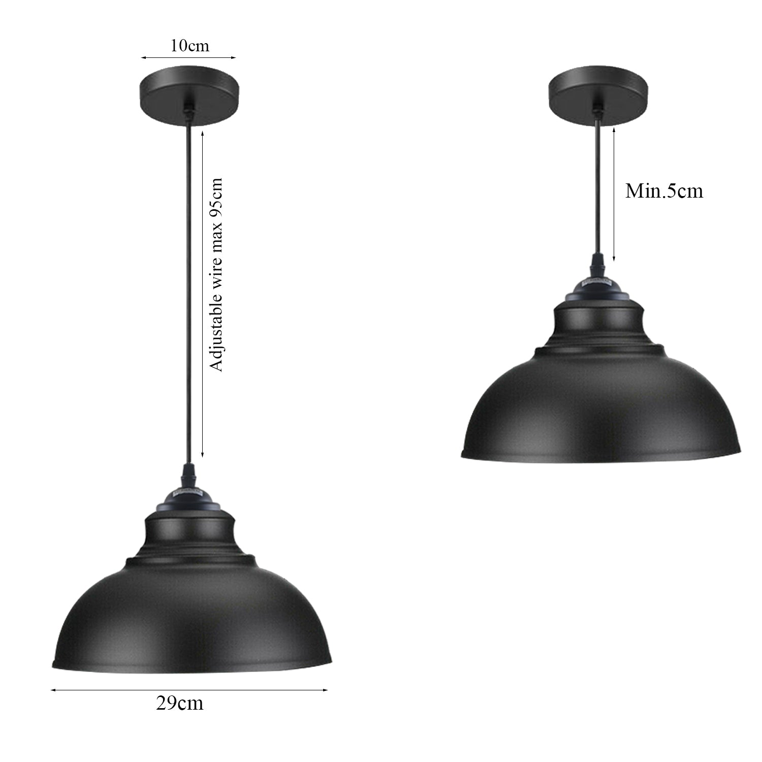 Modern Black Pendant Light