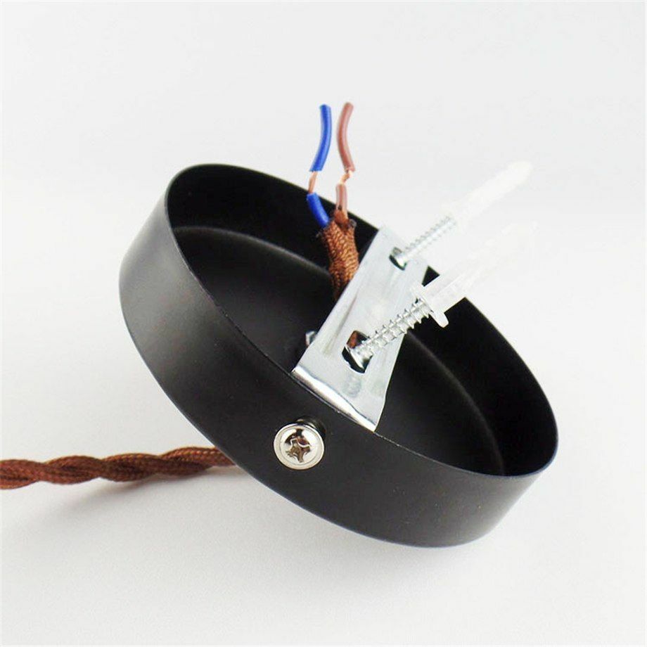 Pendant Light Copper Ceiling Canopy Hanging Switch Electric Bulb Holder Ceiling Lighting Lamp~2384 - LEDSone UK Ltd