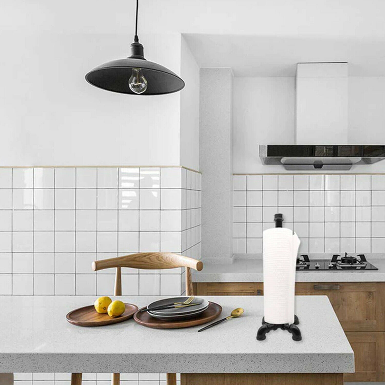 Kitchen Roll Holder Pipe Retro Style Paper Towel Holder~3555 - LEDSone UK Ltd