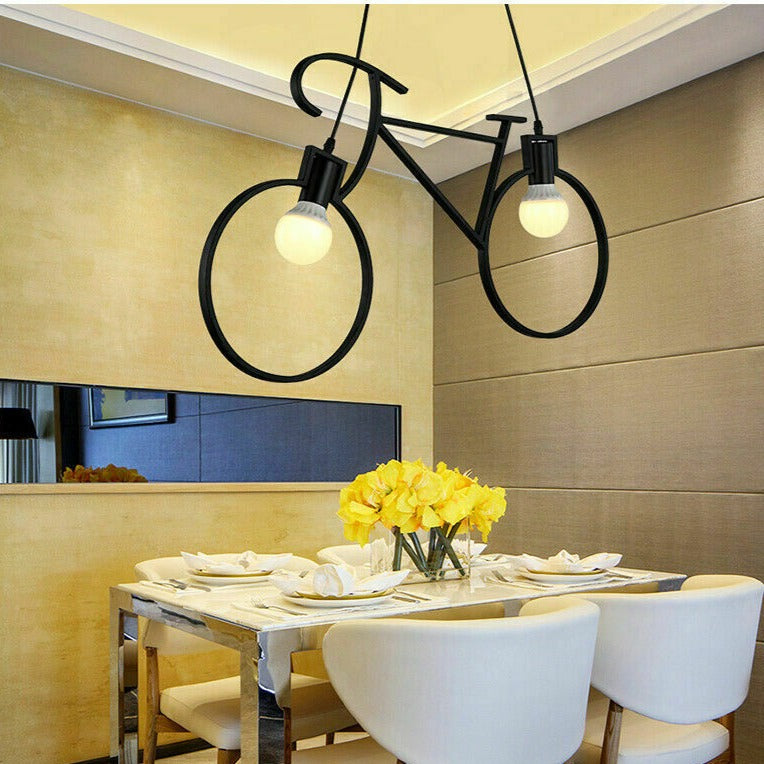 Retro Meta Design Bicycle Ceiling Hanging Pendant Light Shade Modern cycle Lampshade~2668 - LEDSone UK Ltd