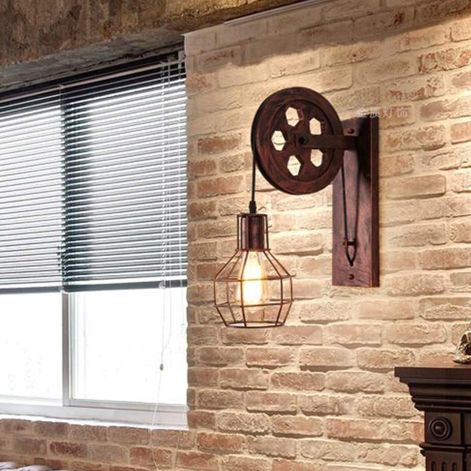 Vintage Pulley Light