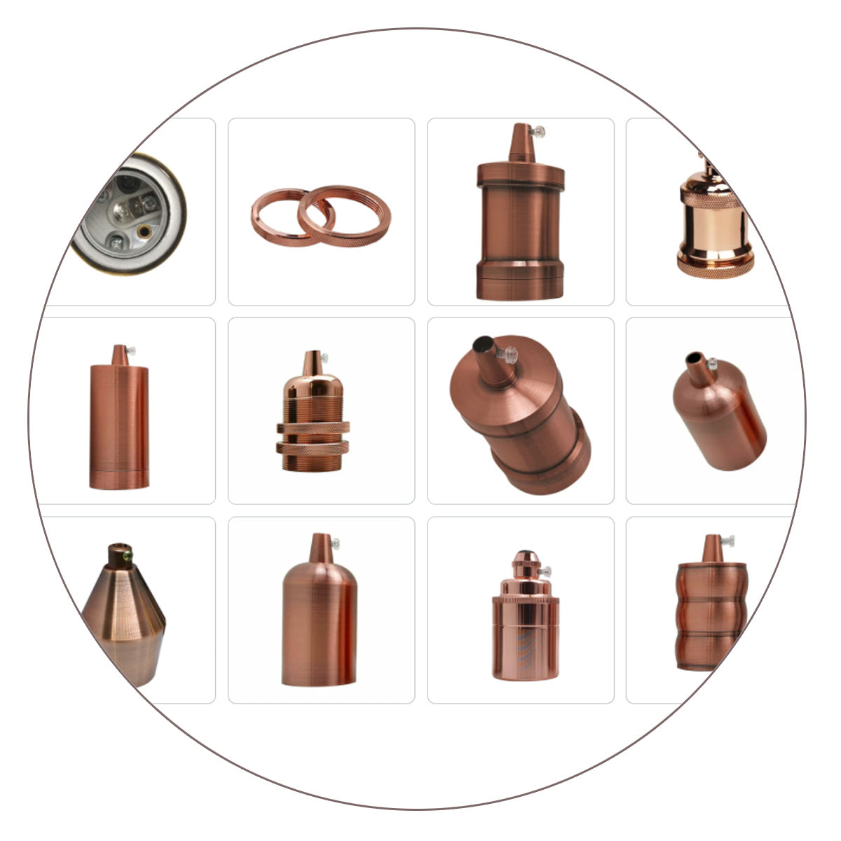 Vintage Industrial Lamp Light Bulb Holder Antique Retro Edison E27 Fitting UK