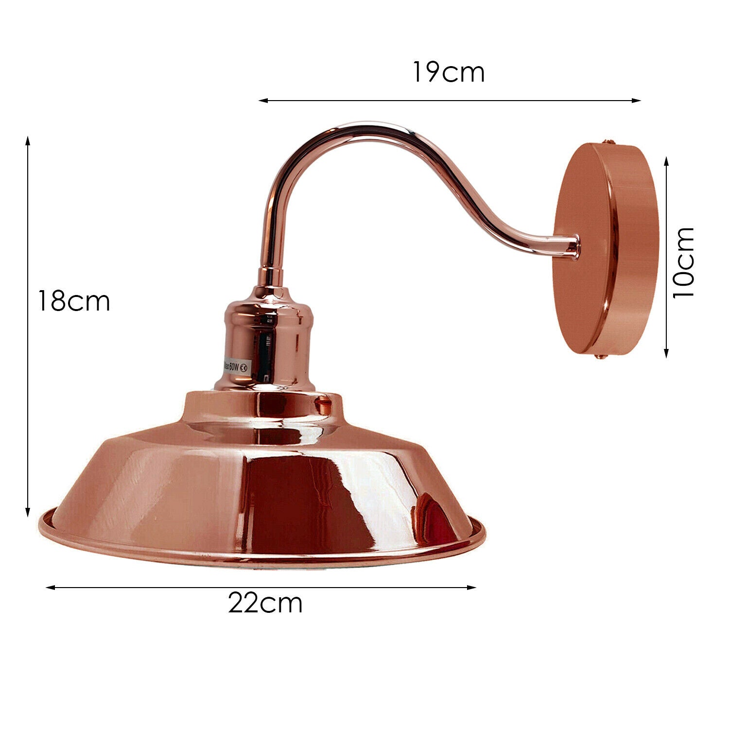 Rose Gold Wall Mounted Light LEDSone UK Ltd