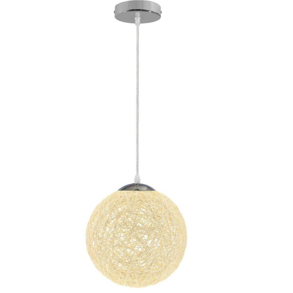 Modern Wicker Rattan Lampshade Ceiling Pendant Lamp Hanging Decoration Lamp~1882 - LEDSone UK Ltd