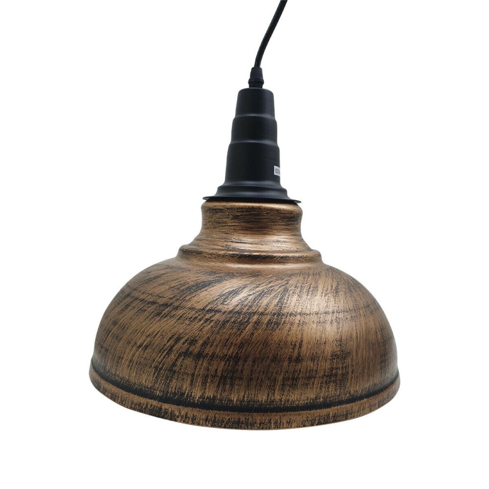 Curvy Pendant Lighting Metal Industrial Vintage Hanging Ceiling~1587 - LEDSone UK Ltd