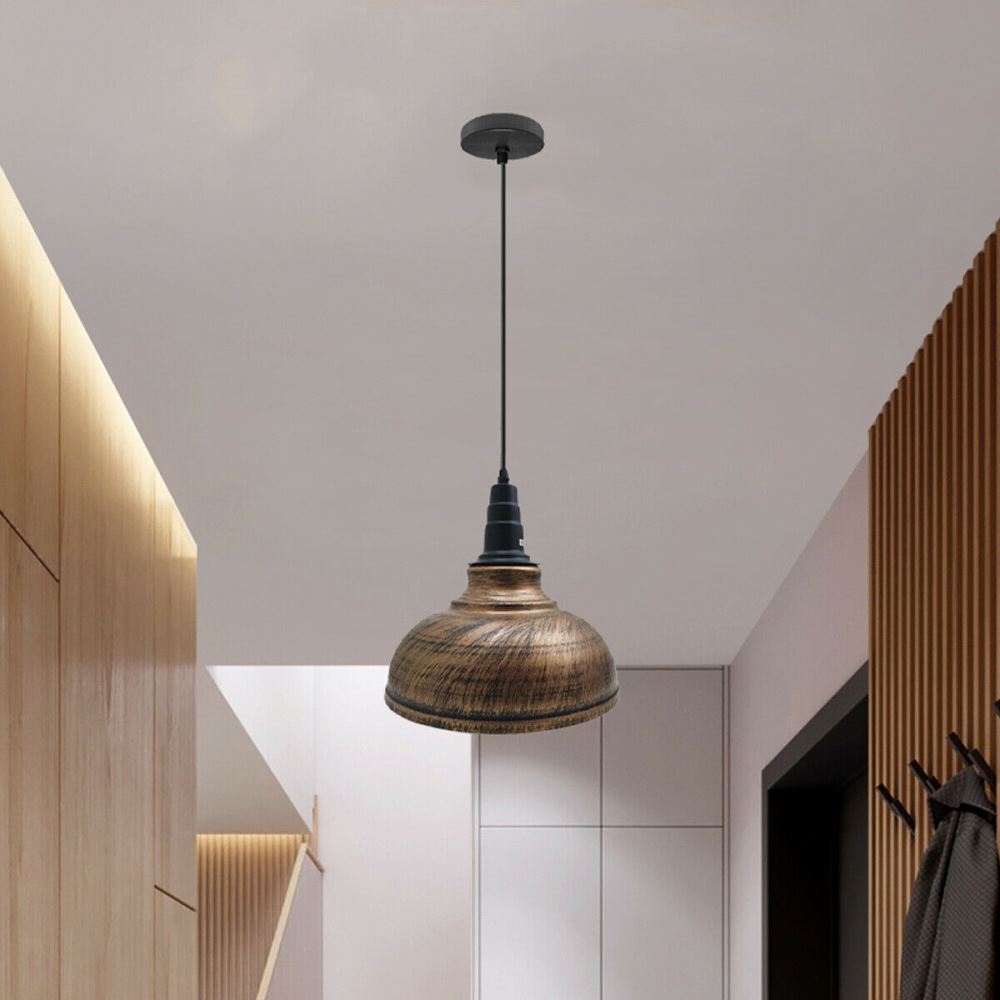 Curvy Pendant Lighting Metal Industrial Vintage Hanging Ceiling~1587 - LEDSone UK Ltd