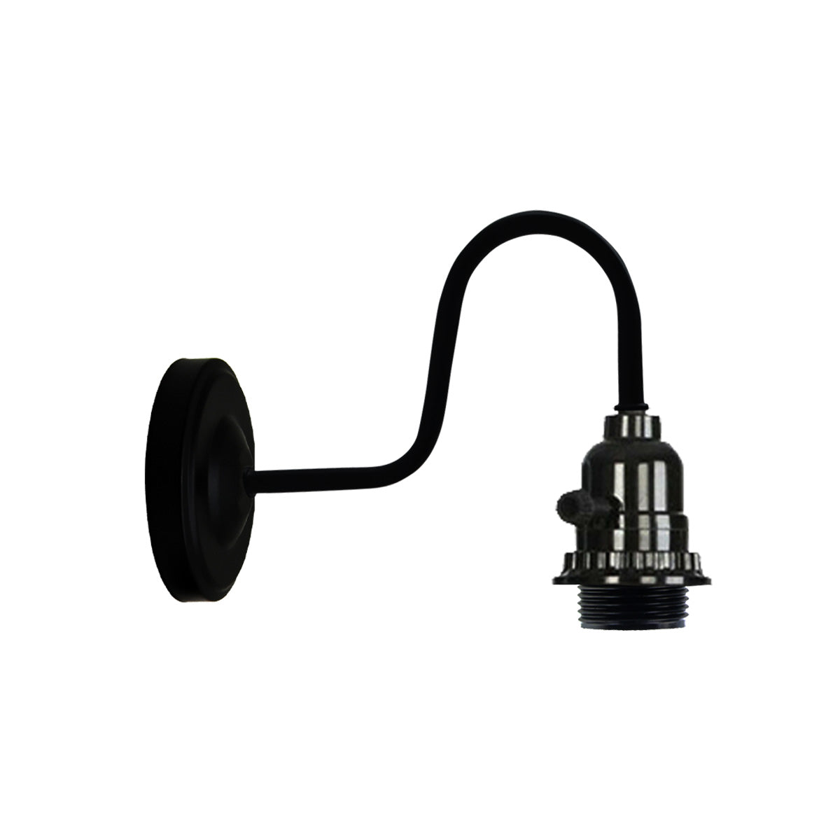 Rustic Red Colour Shade Metal Wall Light with switch Holder Brushed Effect~2523 - LEDSone UK Ltd