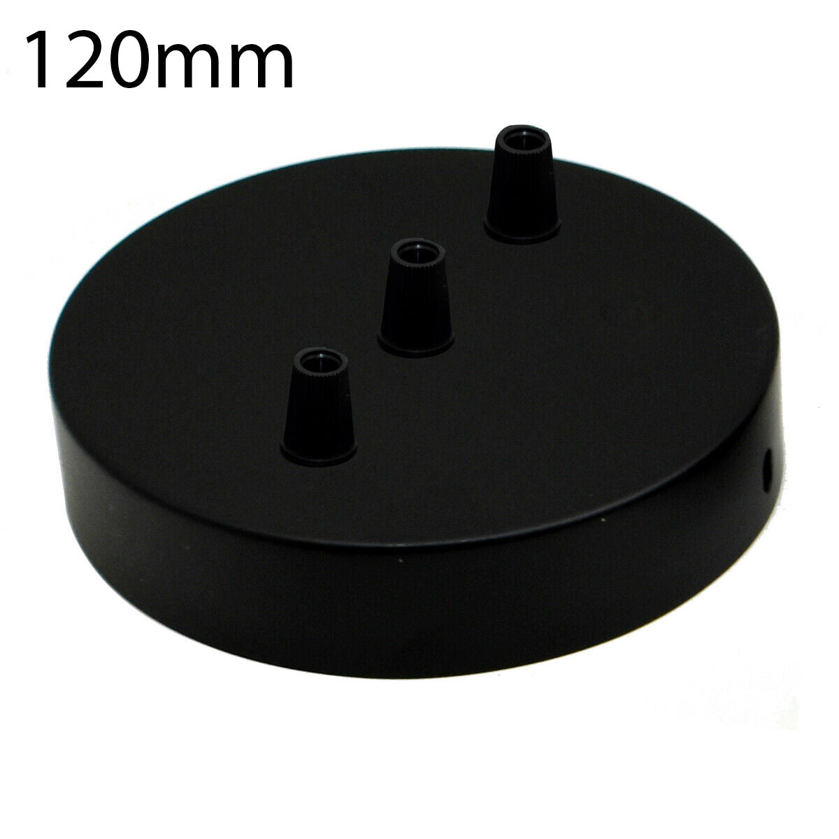 3 outlet ceiling rose - Black