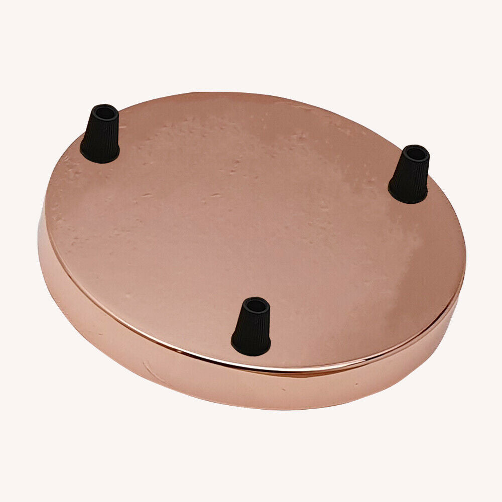 3 outlet metal ceiling rose