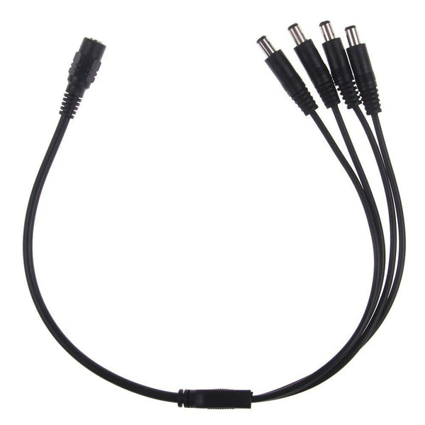 DC-voedingssplitter 2, 4, 6 en 8-polige DC 2,1 mm vrouwelijk naar mannelijk kabel voor CCTV-beveiligingscamera's~4093 – 4-weg