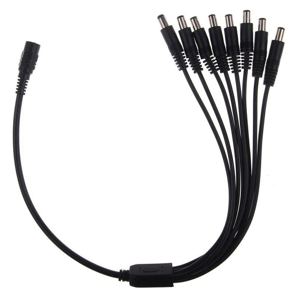DC-voedingssplitter 2, 4, 6 en 8-polige DC 2,1 mm vrouwelijk naar mannelijk kabel voor CCTV-beveiligingscamera's~4093 – 8-weg