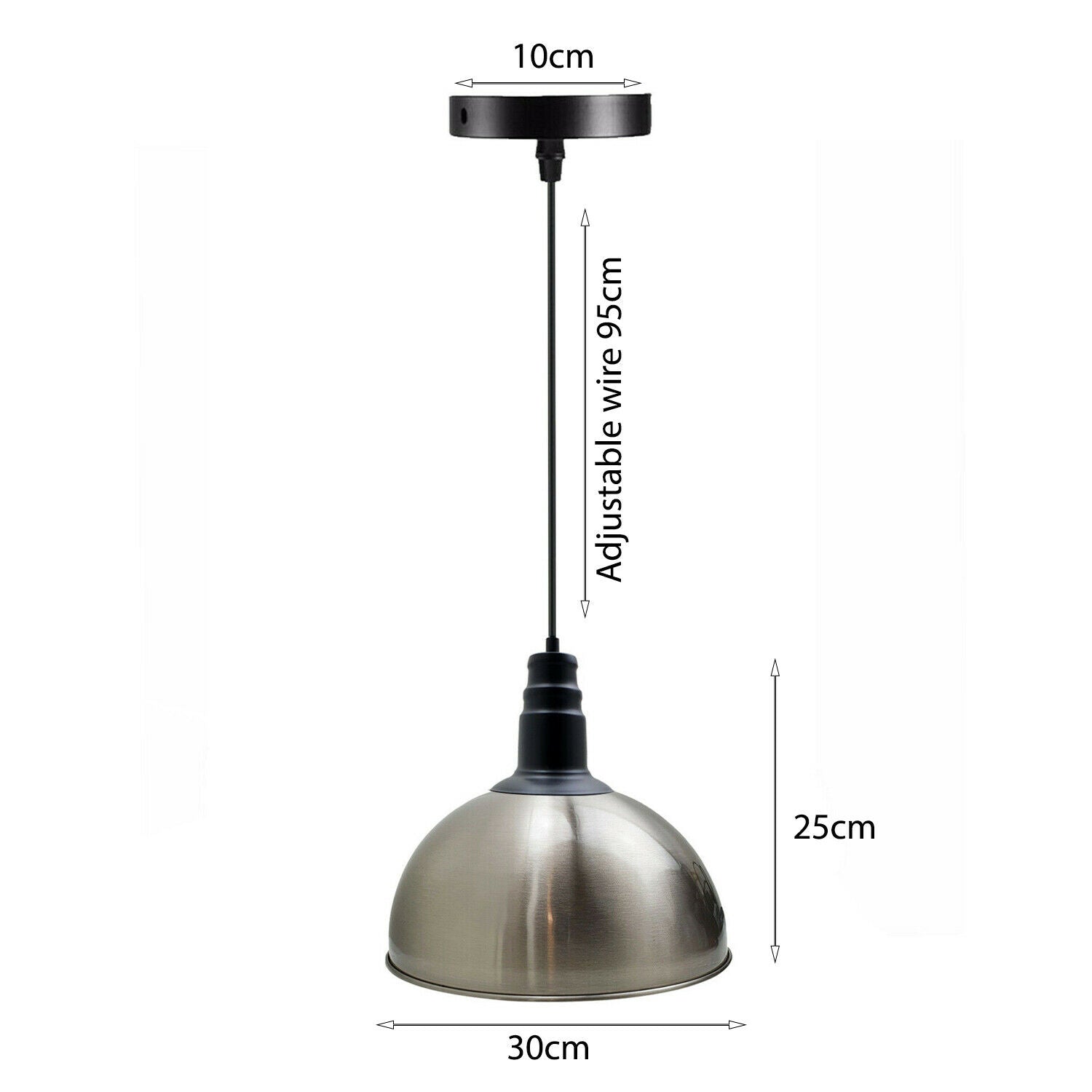 Modern Satin Nickel Pendant Lighting~1975 - LEDSone UK Ltd