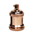 Rosegouden E27 metalen lamphouder, ideaal voor vintage Edison-gloeilampen. Antiek metaal~2929