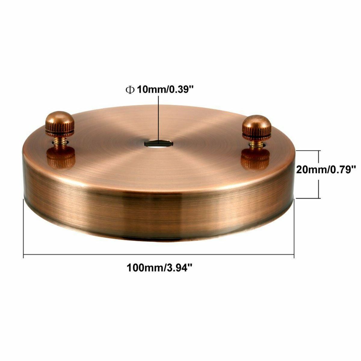 Single Point Copper Color Outlet Ceiling Hook Ring Plate Perfect for fabric flex cable~2661 - LEDSone UK Ltd