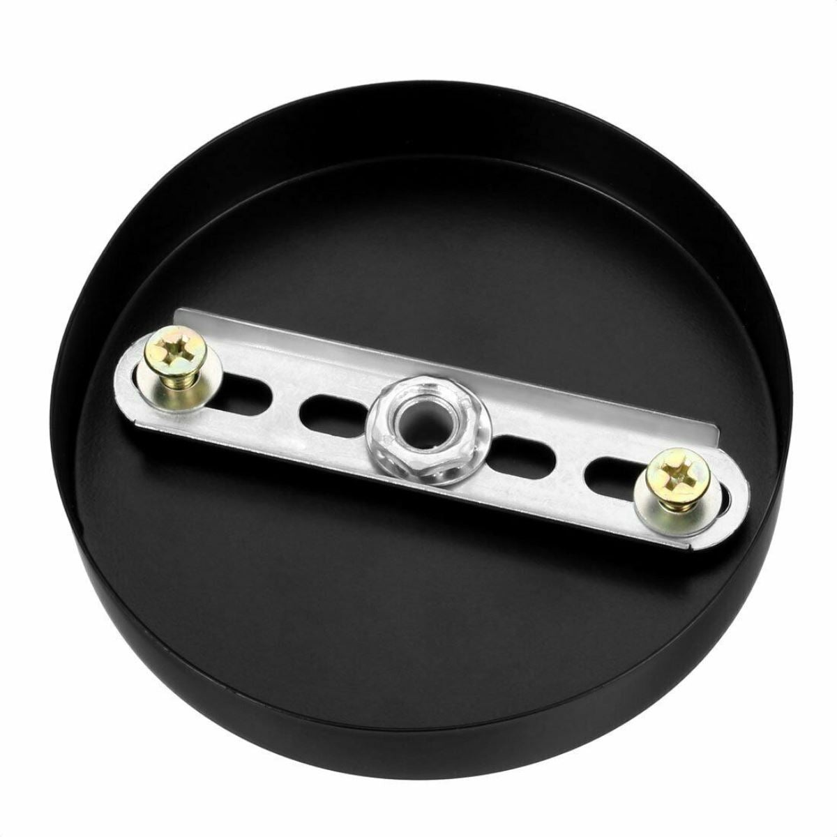 Single Point Drop Outlet Black Color Ceiling Hook Ring Plate Perfect for fabric flex cable~2659 - LEDSone UK Ltd