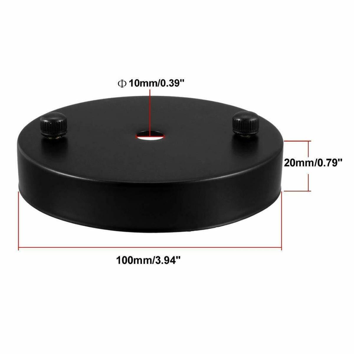 100mm Front Fitting Color Ceiling Hook Ring Single Point Drop Outlet Plate~1450 - LEDSone UK Ltd