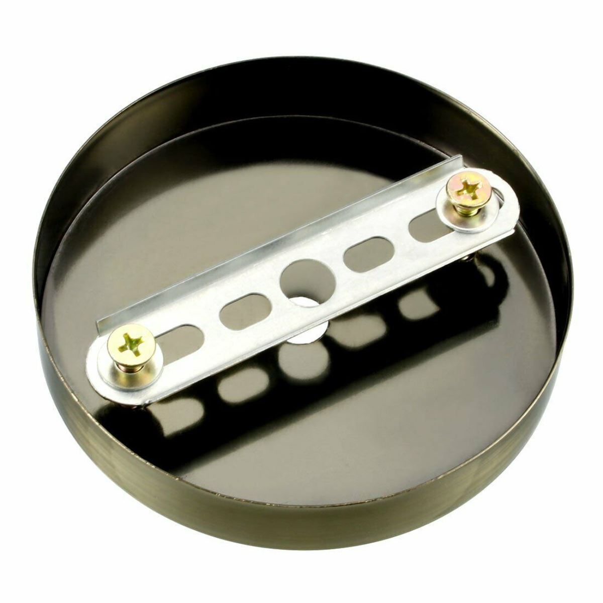 Single Point Outlet Green Brass Color Ceiling Hook Ring Plate Perfect for fabric flex cable~2662 - LEDSone UK Ltd