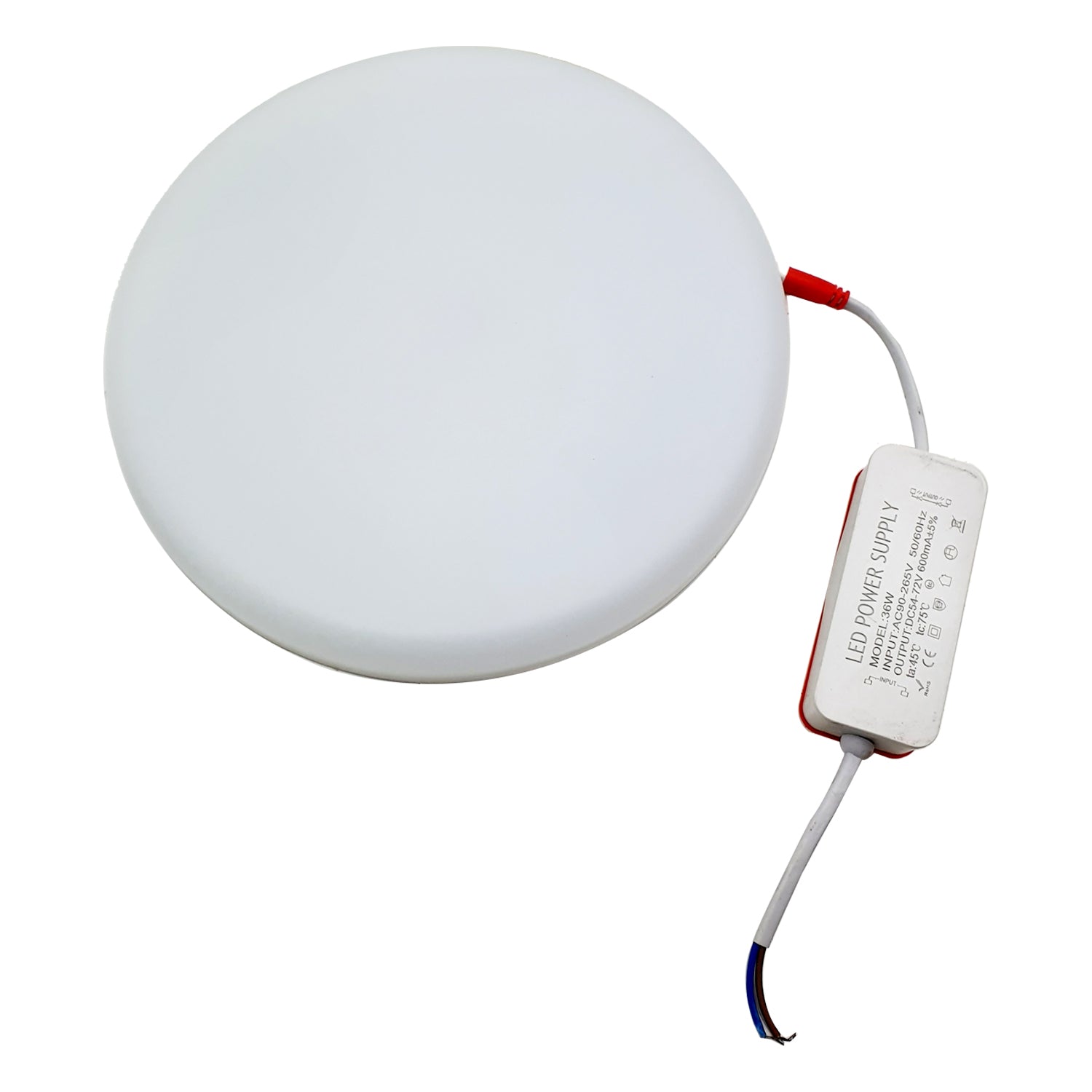 Slim LED 36 W 6000 K Panel Recessed Round Frame less Ceiling Spot Light Cool SMD~2527 - LEDSone UK Ltd