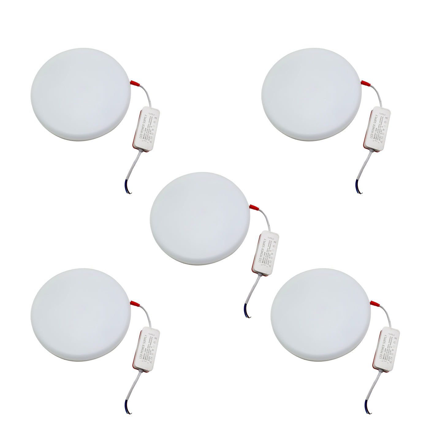 Slim LED 36 W 6000 K Panel Recessed Round Frame less Ceiling Spot Light Cool SMD~2527 - LEDSone UK Ltd
