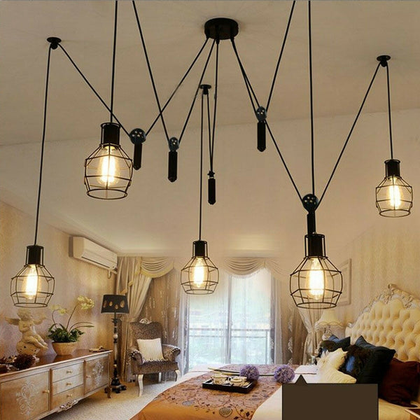 Vijfweg Spider Light Industriële Spider Hanglamp~2488