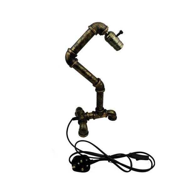 Budgetvriendelijke tafellampen IJzer Steampunk ~2836 – Geborsteld koper / Nee