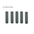 Pijpnippellamp reparatie onderdeel 35mm lang 5 stuks M10 schroefdraad zinklegering~2896