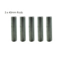 5 stuks M10 schroefdraad zinklegering pijpnippel lamp reparatie onderdeel 40mm lang~2895