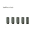 M10 schroefdraad zinklegering pijpnippel lamp reparatie onderdeel 20mm lang 5 stuks ~ 2899