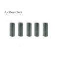 Schroefdraad M10 zinklegering 30mm lange pijpnippel lamp reparatie onderdeel 5 stuks ~ 2897