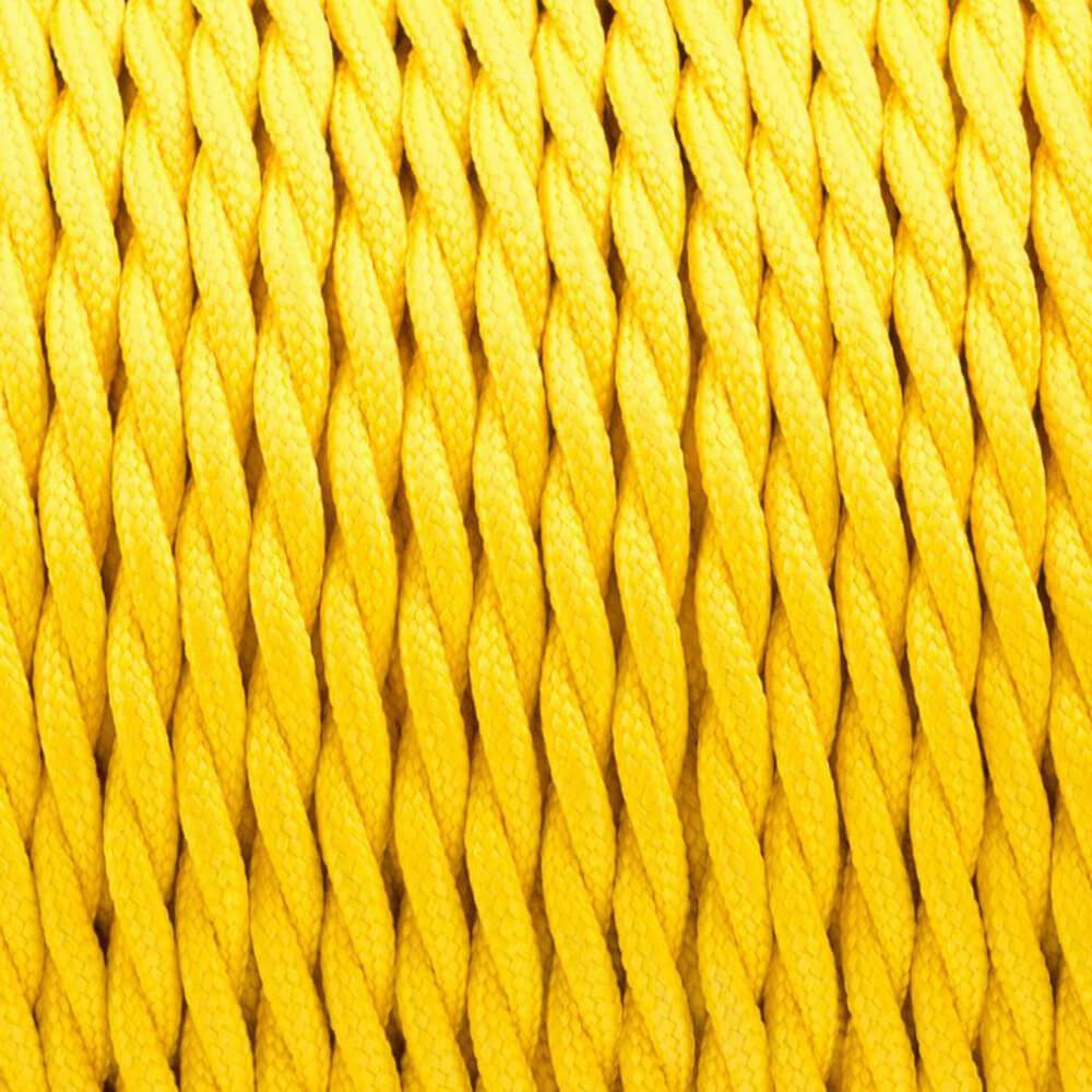 5m Yellow 2 Core Hanging Light Cord