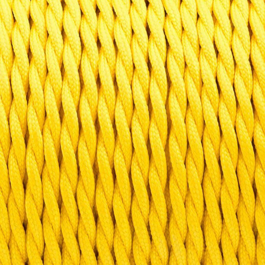 5m Yellow 2 Core Hanging Light Cord