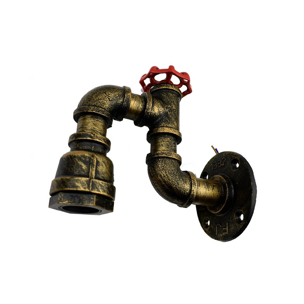 Retro Unique pipe-style wall light 