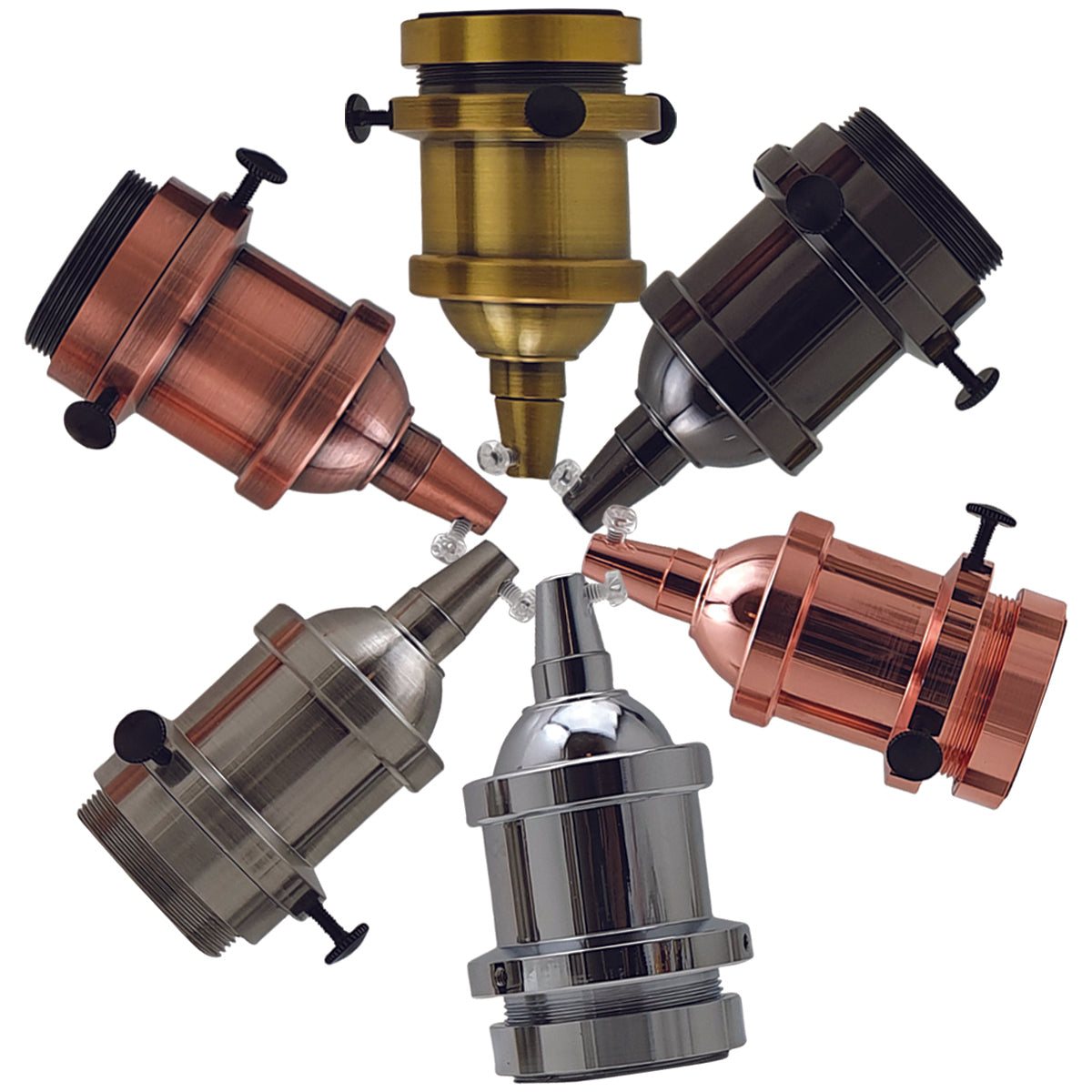 Vintage Industrial Lamp Light Bulb Holder Antique Retro Edison E27 Fitting~2681 - LEDSone UK Ltd