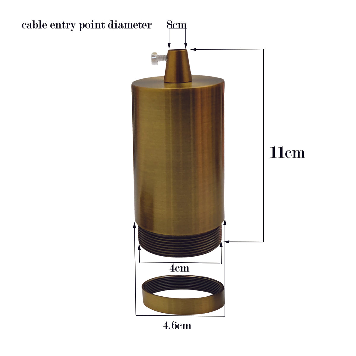 Vintage Industrial Lamp Light Bulb Yellow Brass Holder E27 Light Socket~2596 - LEDSone UK Ltd