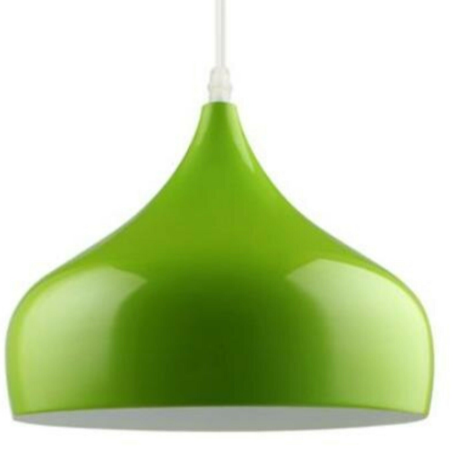 LEDSon Industrial Vintage Metal Ceiling Green Hanging Pendant Shade~2508 - LEDSone UK Ltd