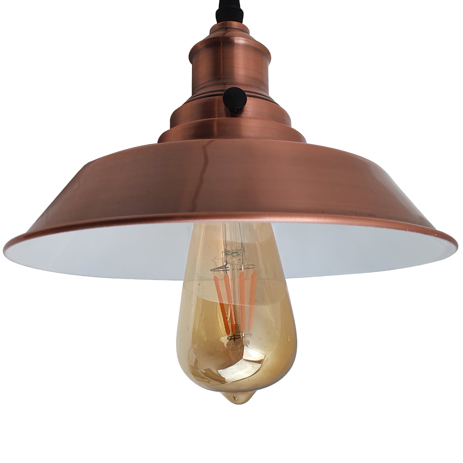 Vintage Industrial Metal Ceiling Pendant Lamp Copper Shade Modern Retro Style~2541 - LEDSone UK Ltd