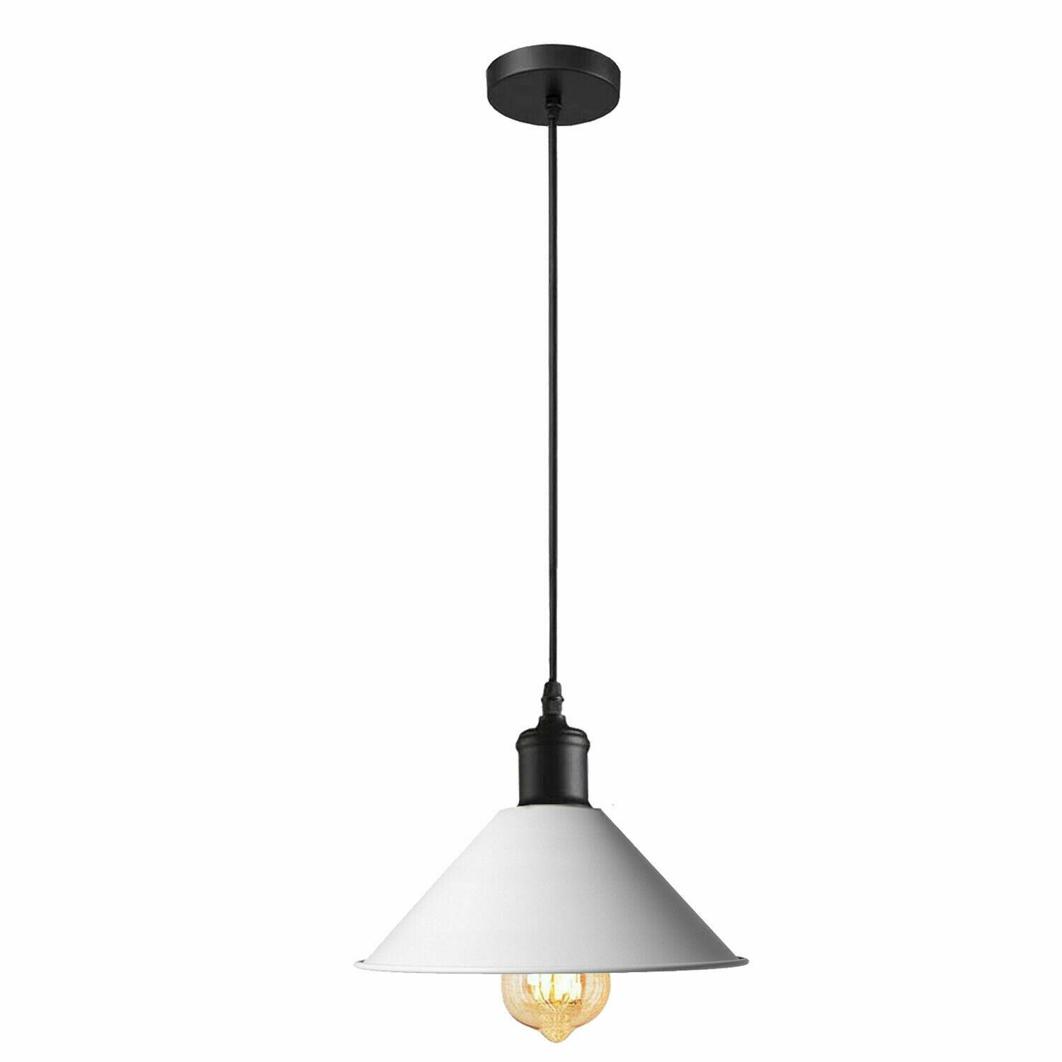 White Pendant Lamp Industrial style Decorative Ceiling lamp~1541 - LEDSone UK Ltd