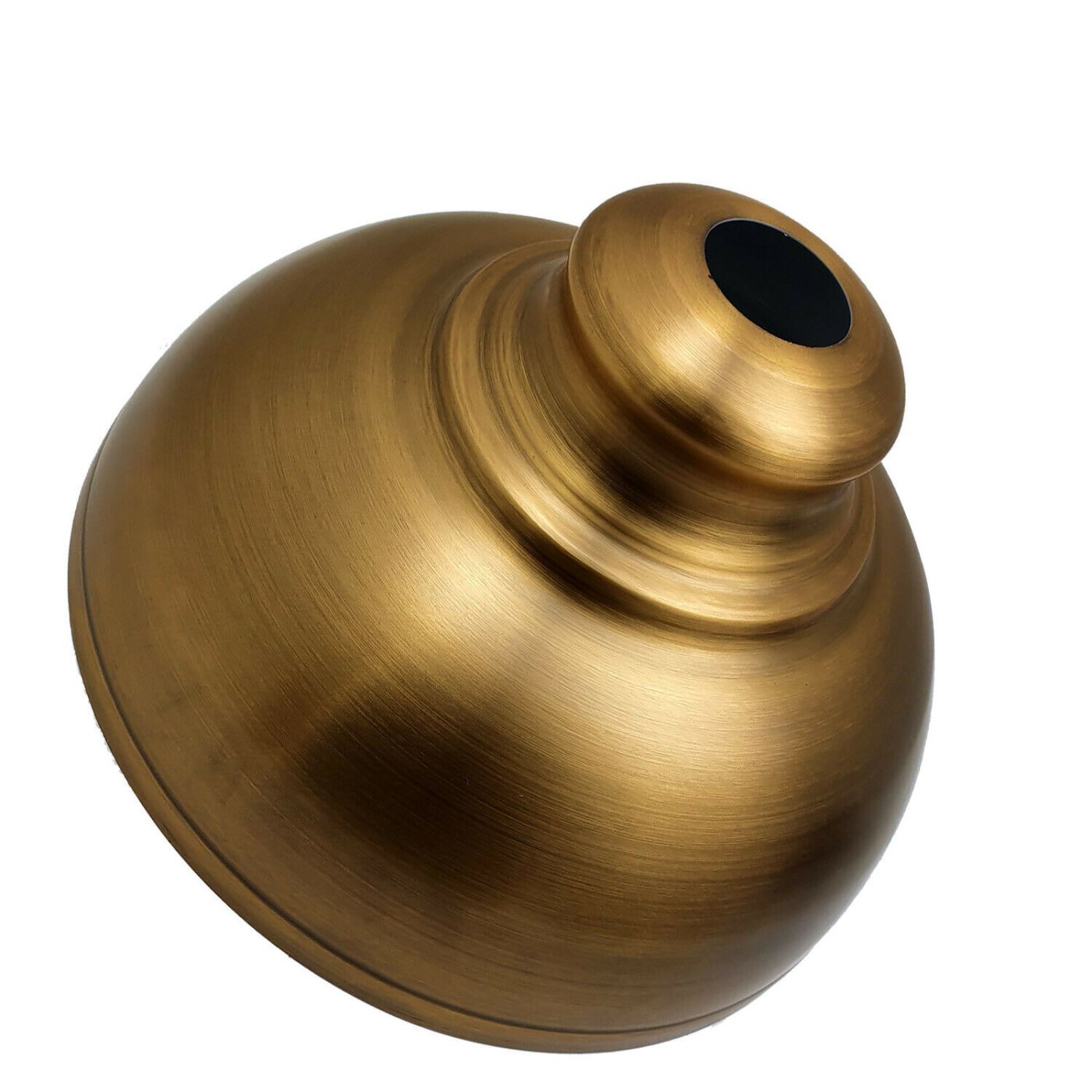 Vintage Industrial Yellow Brass Pendant LampShade Modern Metal Retro Style~2574 - LEDSone UK Ltd