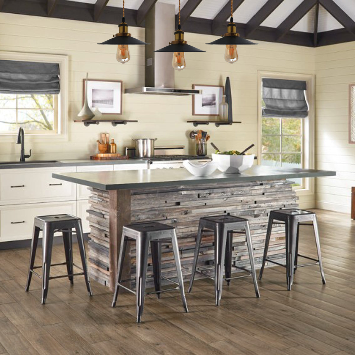 Vintage Pendant Ceiling Wall Light Shade Industrial Chandelier Light Retro Style~2464 - LEDSone UK Ltd