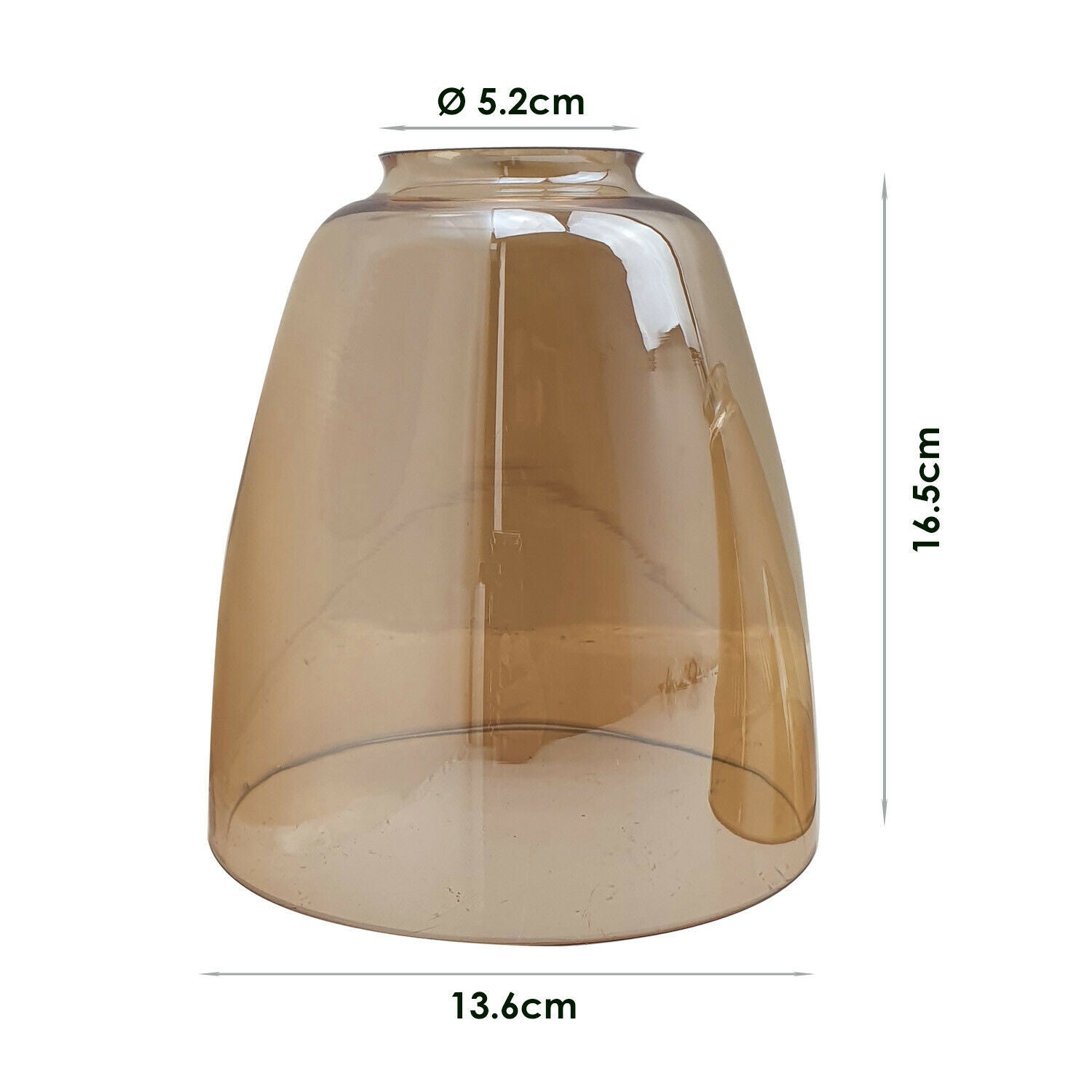 Vintage Retro Style Lampshades Amber Glass Ceiling Pendant Light Lampshade~2181 - LEDSone UK Ltd
