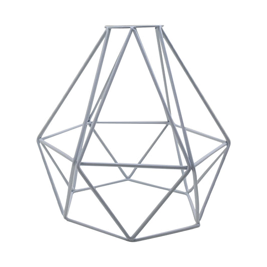 Vintage Style Metal Cage Wire Frame Ceiling Pendant Light Lamp Shade â€“ White~1901 - LEDSone UK Ltd